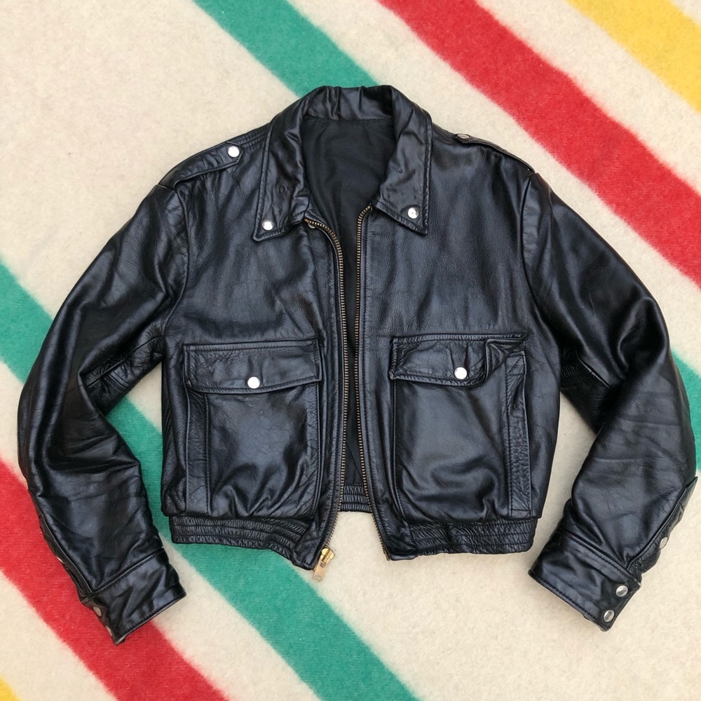 Heavy leather jacket